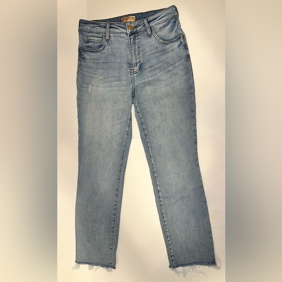 Kut from the Kloth Denim - Kut From The Kloth Reese Ankle Straight Leg Denim Raw Hem Jeans Women’s Size 4